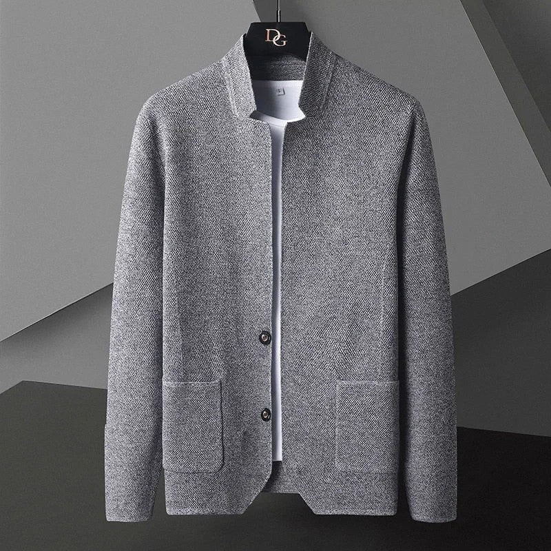 Rovell Textured Knit Button-Up Jacket