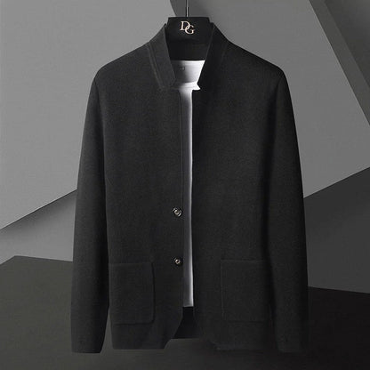 Rovell Textured Knit Button-Up Jacket