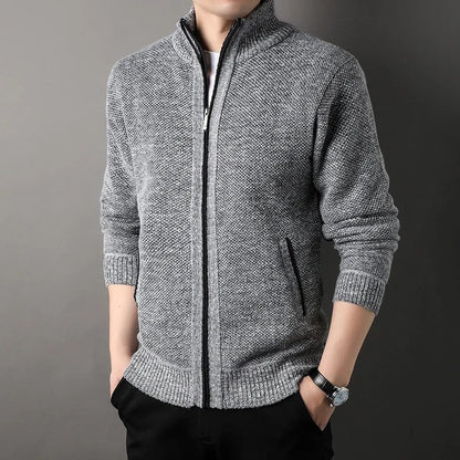 Rovell Textured Zip Knit Jacket