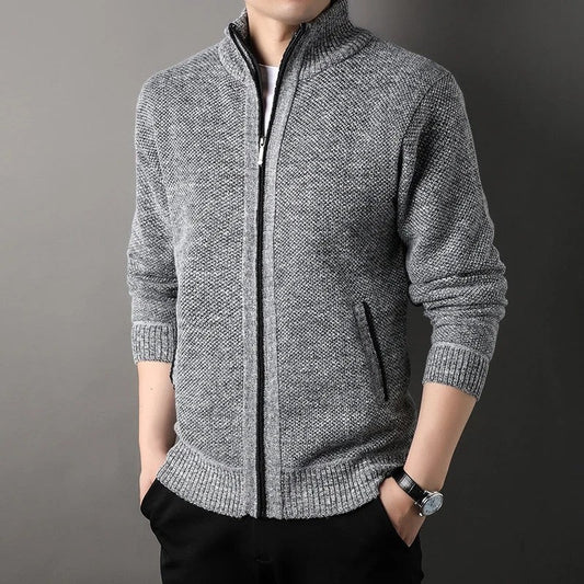 Rovell Textured Zip Knit Jacket