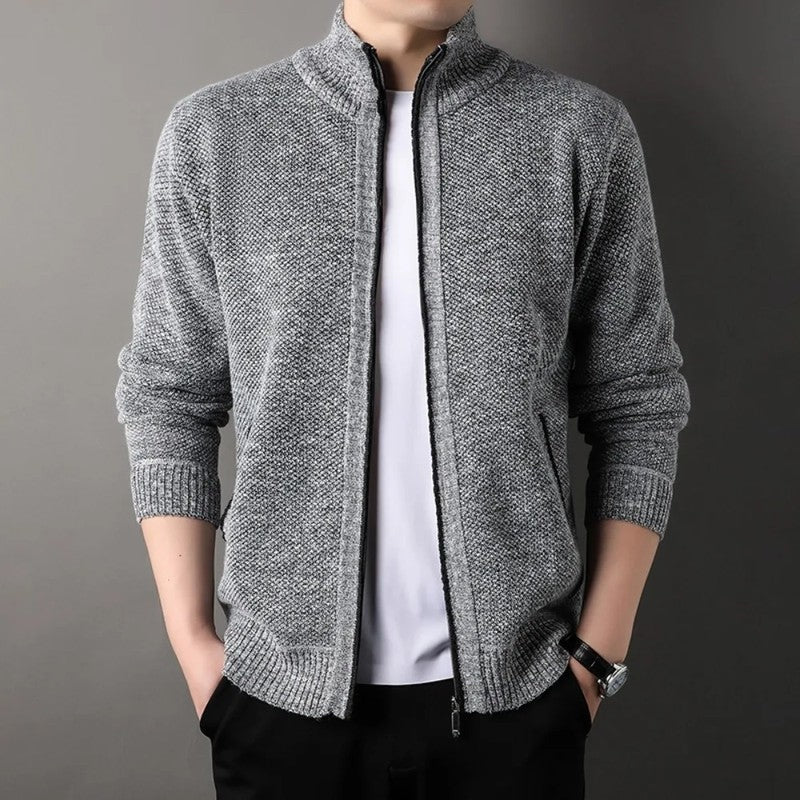 Rovell Textured Zip Knit Jacket