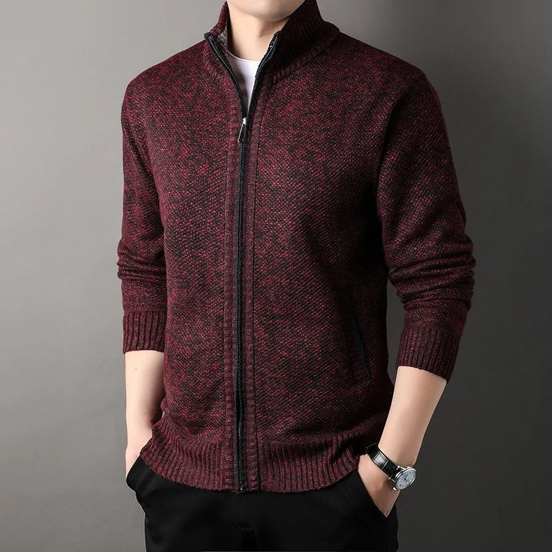 Rovell Textured Zip Knit Jacket