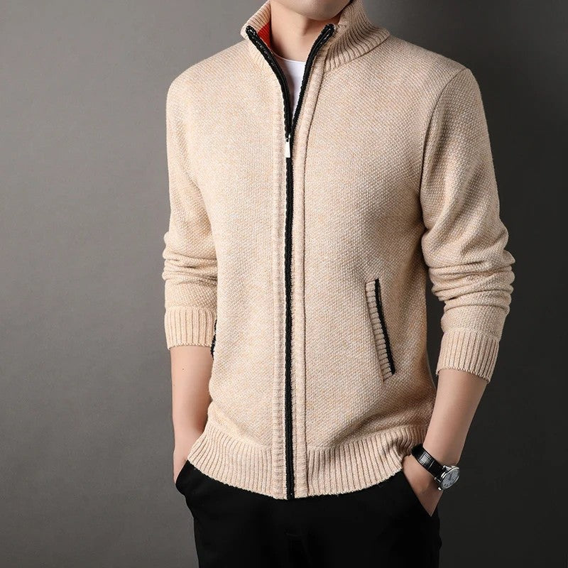 Rovell Textured Zip Knit Jacket