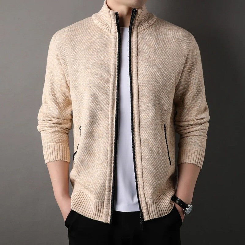 Rovell Textured Zip Knit Jacket