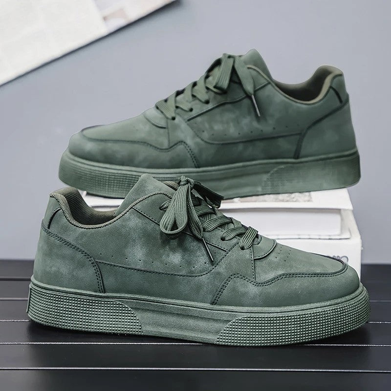 Ruvino Suede Low-Top Court Sneakers