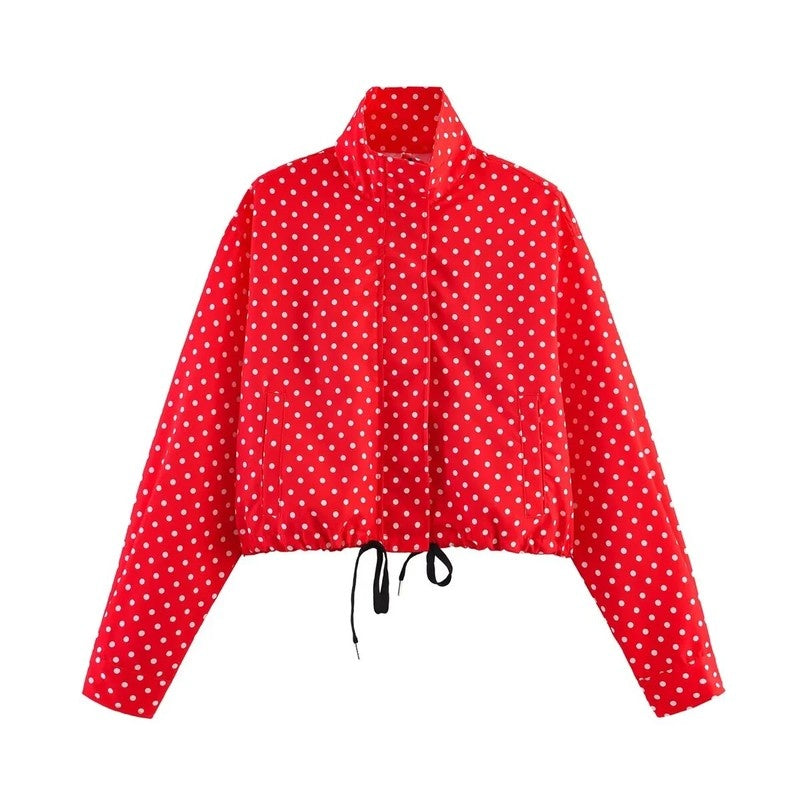 Selene Cropped Lightweight Drawstring Jacket