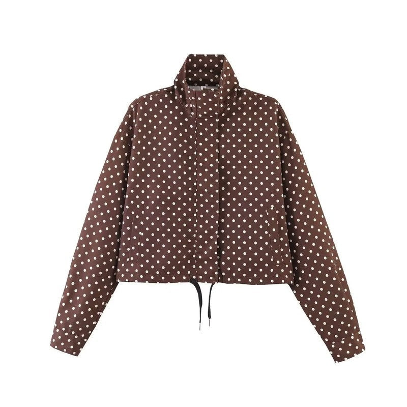 Selene Cropped Lightweight Drawstring Jacket