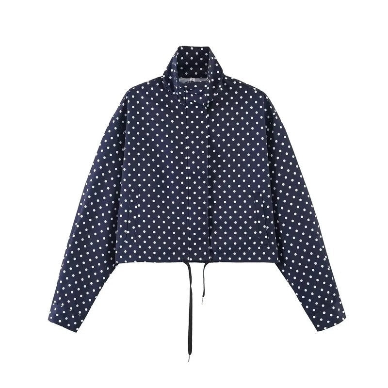 Selene Cropped Lightweight Drawstring Jacket