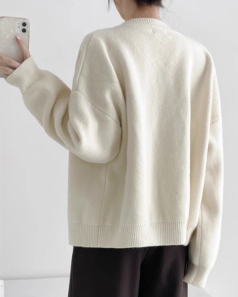 Selvine Relaxed Knit Button Cardigan