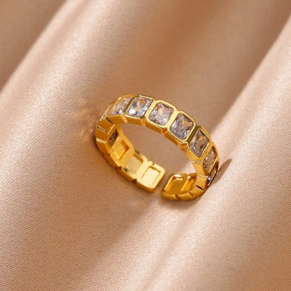 Serena Adjustable Rainbow Gemstone Ring