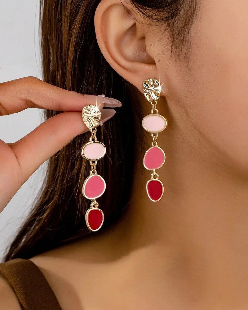 Serina Modern Drop Statement Earrings