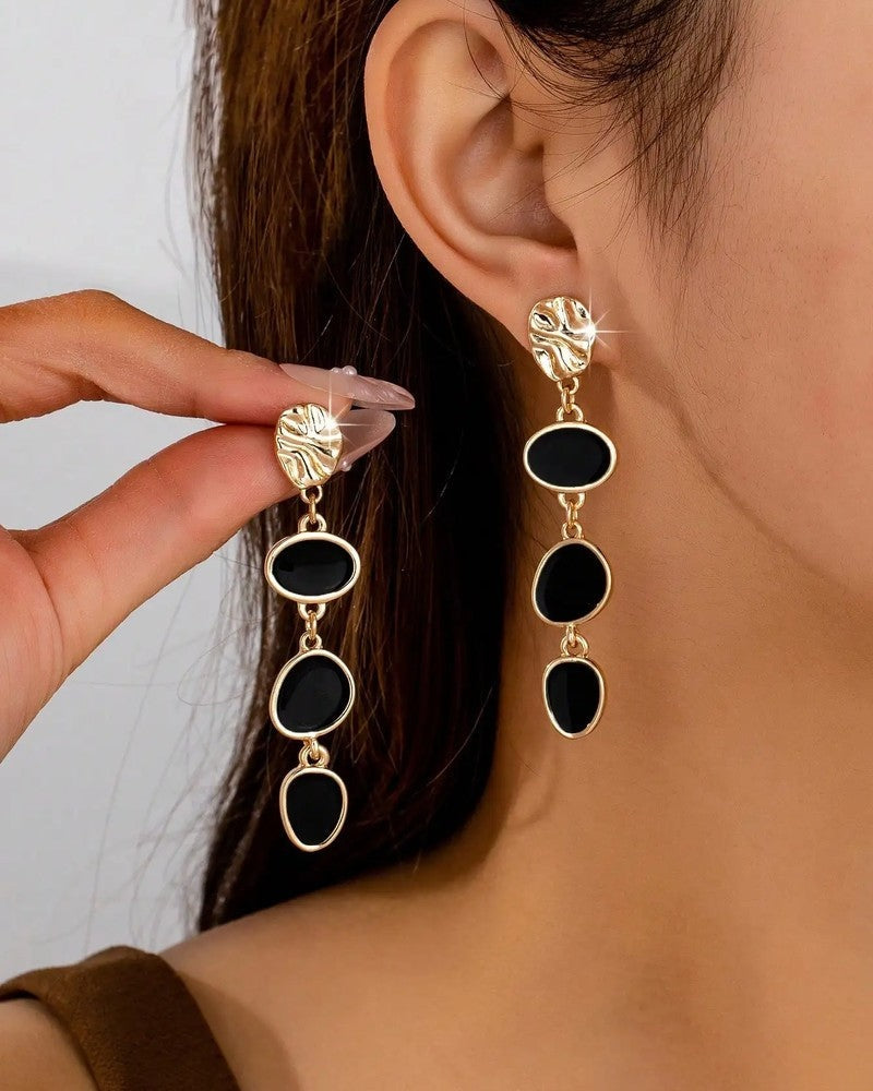 Serina Modern Drop Statement Earrings