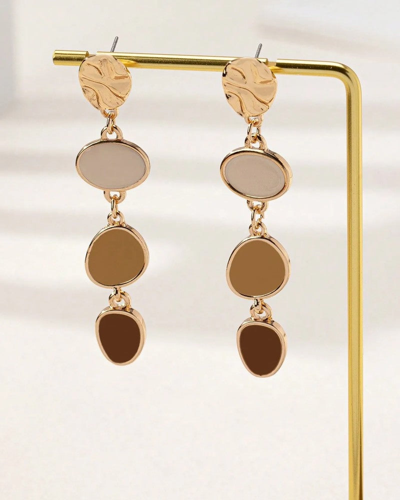 Serina Modern Drop Statement Earrings