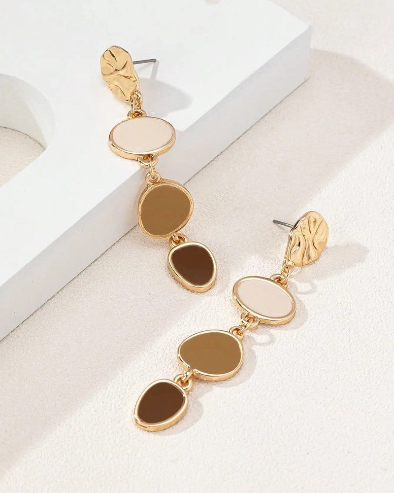 Serina Modern Drop Statement Earrings