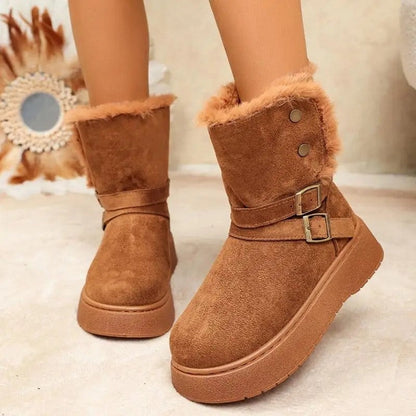 Sophie Platform Buckle Cozy Boot