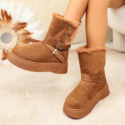 Sophie Platform Buckle Cozy Boot
