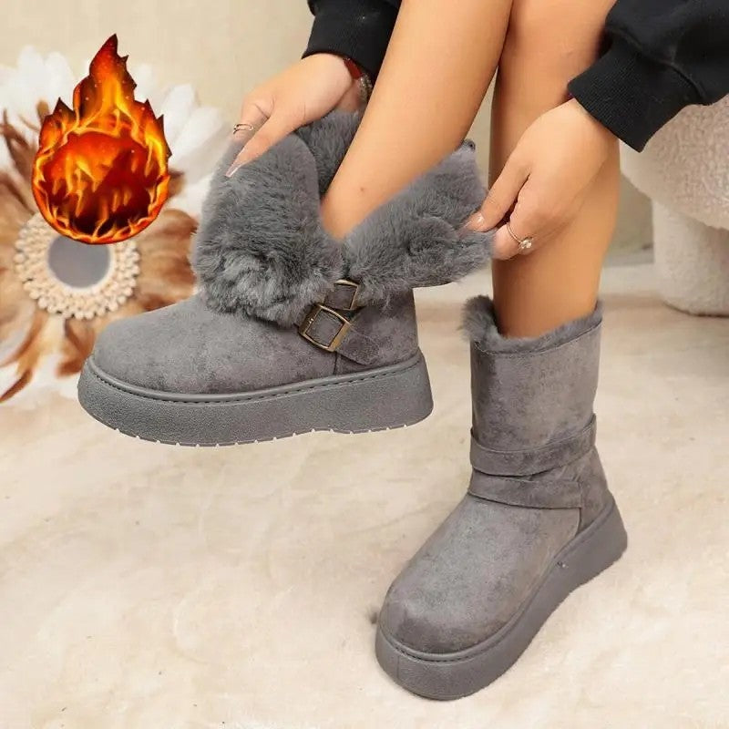 Sophie Platform Buckle Cozy Boot