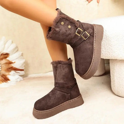 Sophie Platform Buckle Cozy Boot