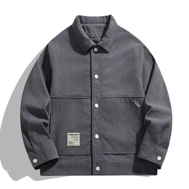 Stellan Relaxed Corduroy Button-Up Jacket