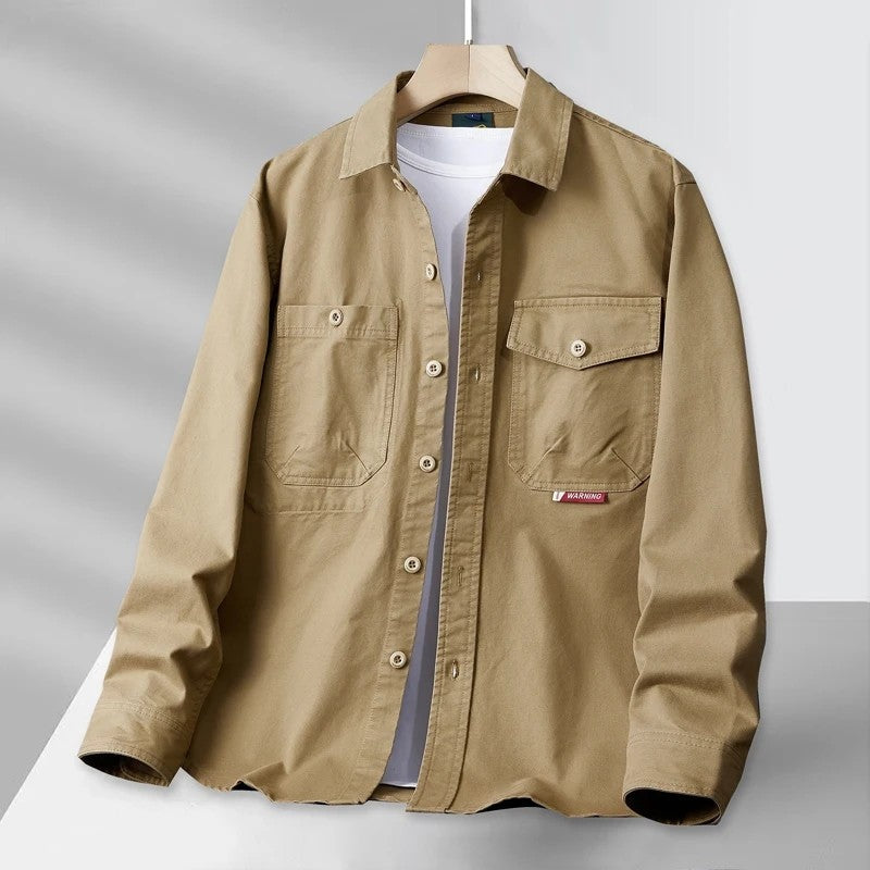 Vandrix Relaxed Cotton Button-Up Shirt