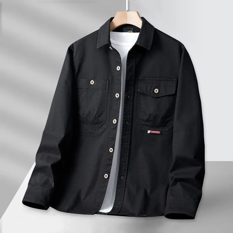 Vandrix Relaxed Cotton Button-Up Shirt