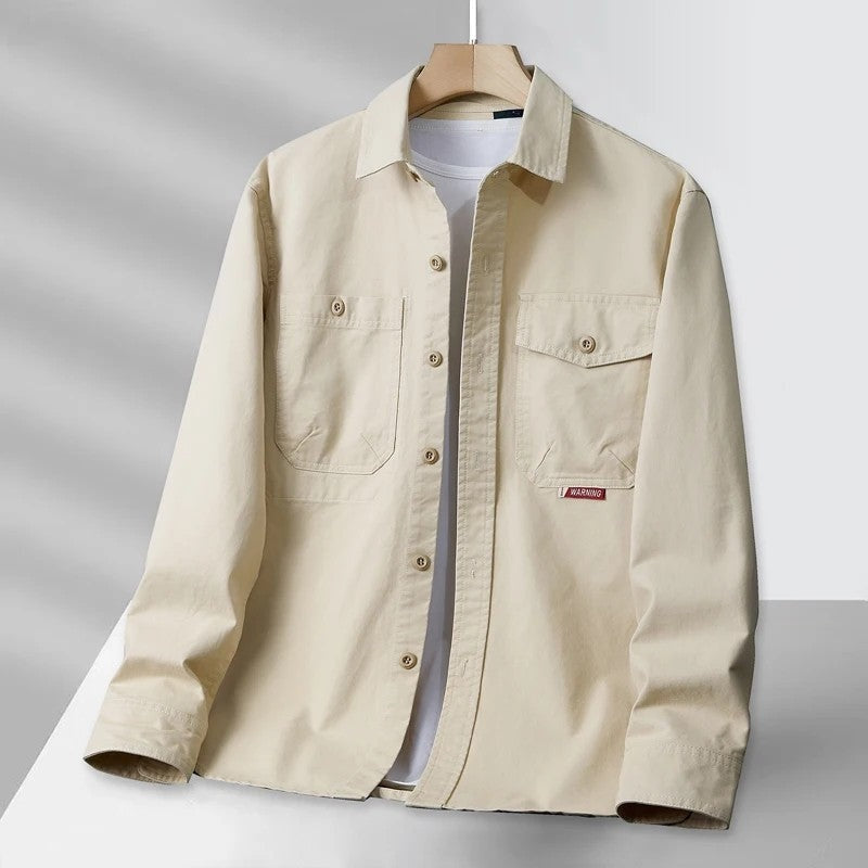 Vandrix Relaxed Cotton Button-Up Shirt