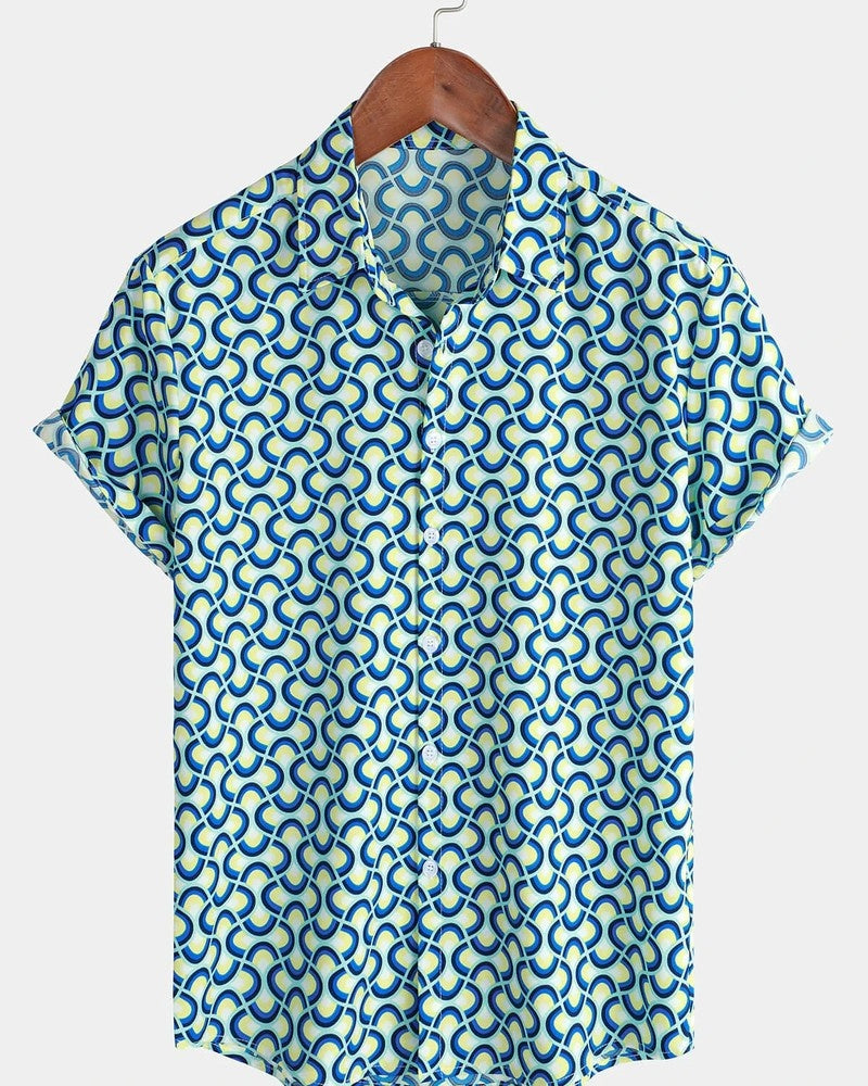 Vassio Floral Print Relaxed Button-Up Shirt