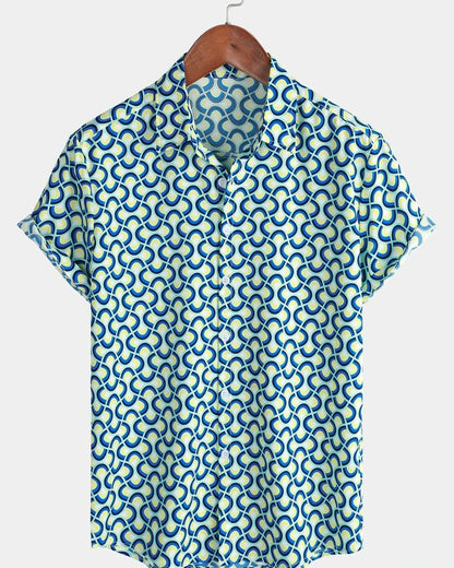 Vassio Floral Print Relaxed Button-Up Shirt