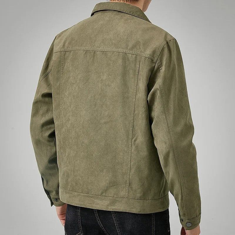 Veylo Relaxed Suede Trucker Jacket
