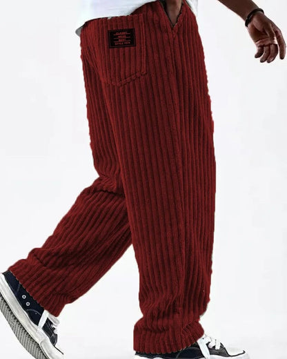 Veyron Relaxed Wide-Leg Corduroy Pants