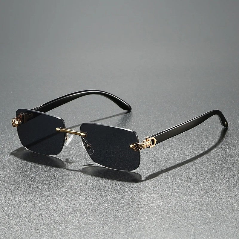 Veyron Rimless Gradient Square Sunglasses