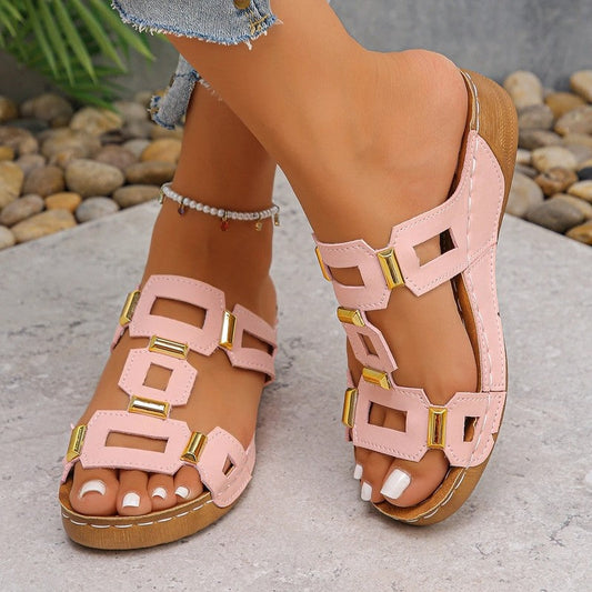 Vionelle Geometric Slide Comfort Sandals