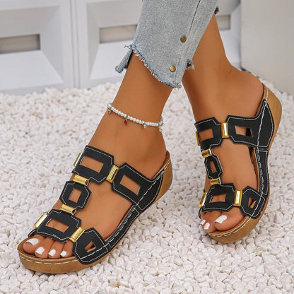 Vionelle Geometric Slide Comfort Sandals