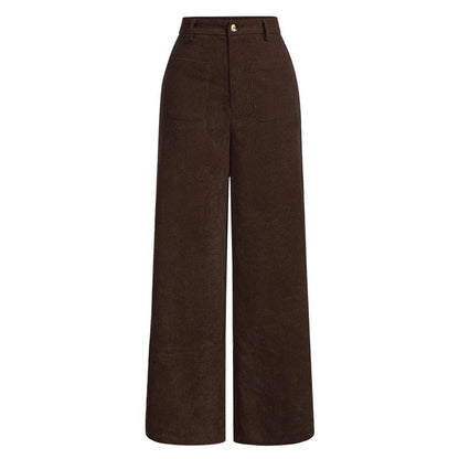 Vionne Relaxed Wide-Leg Corduroy Pants