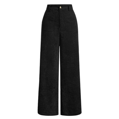 Vionne Relaxed Wide-Leg Corduroy Pants