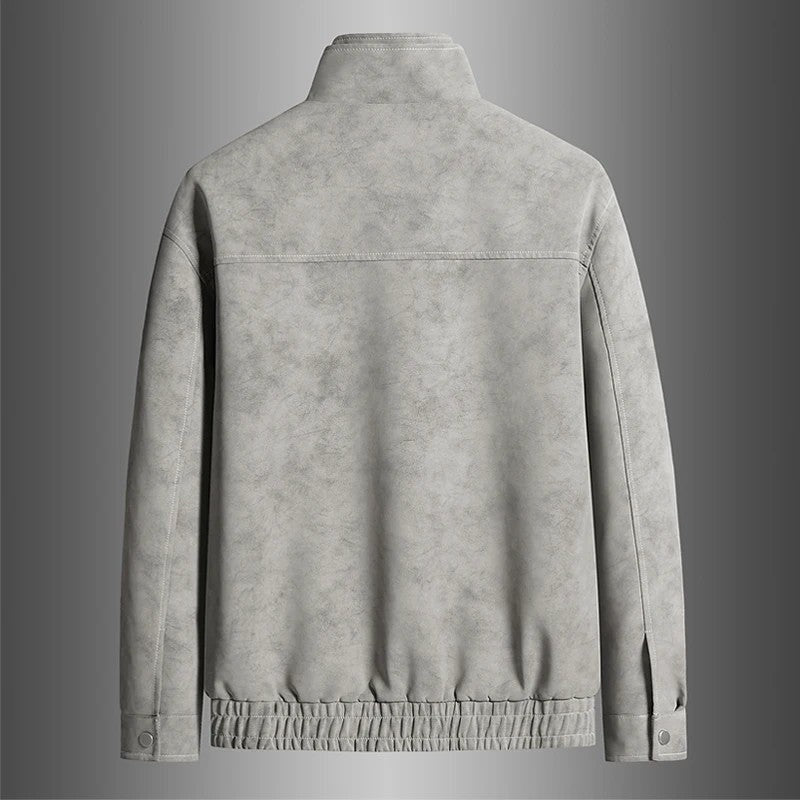 Vorlen Modern Stand Collar Moto Jacket