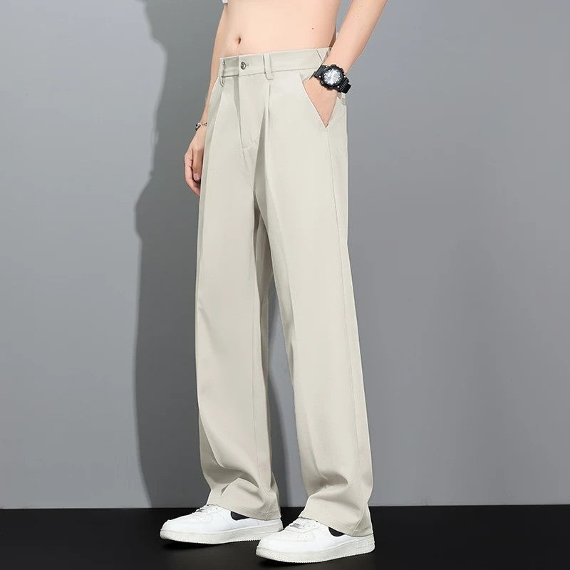 Zelara Relaxed Elastic Waist Wide-Leg Pants